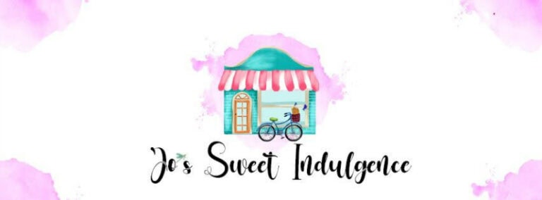 Jos Sweet Indulgence logo with a pastel-colored storefront and bicycle.