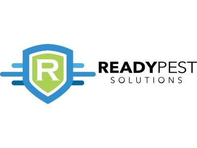 Ready Pest Solutions logo with a shield and the letter R.