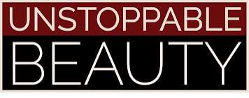Unstoppable Beauty logo with red, black, and white colors.