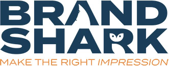 Brand Shark logo with a shark fin above the text.