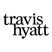 Travis Hyatt logo with black text on a white background.