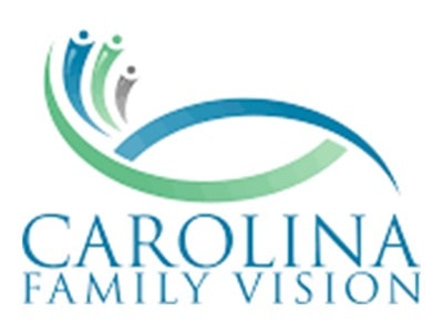 Carlyna Family Vision logo with stylized eye and text.
